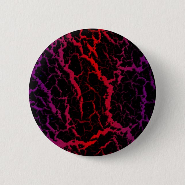 Risse Lava - Lila/rot Button (Vorderseite)