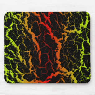 Risse Lava - Limon/rot Mousepad