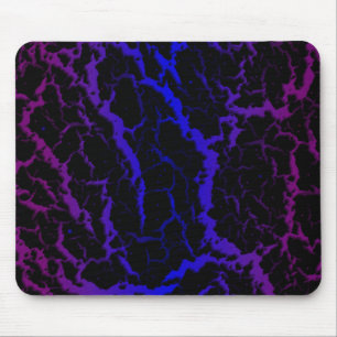 Risse Leerlaufbahn - Lila/blau Mousepad
