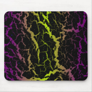 Risse Leerlaufbahn - Lila/Limon Mousepad