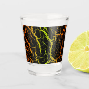 Risse Leerlaufbahn - Orange/Limon Schnapsglas