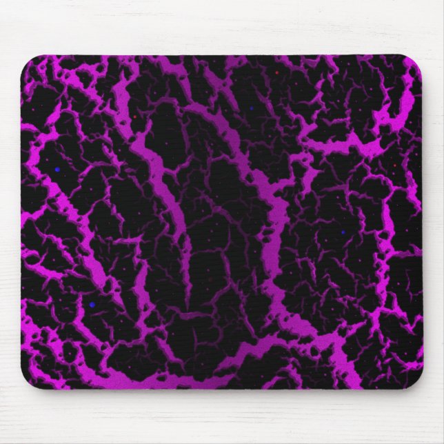 Risse Leerlaufbahn - rosa/Lila Mousepad (Vorne)