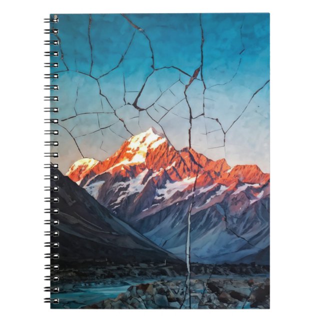 Risse Leinwand | Notebook-Journal Notizblock (Vorderseite)