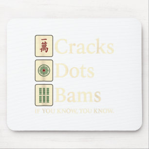 Risse Punkte Bams wenn du Mahjong Mütter Königin d Mousepad