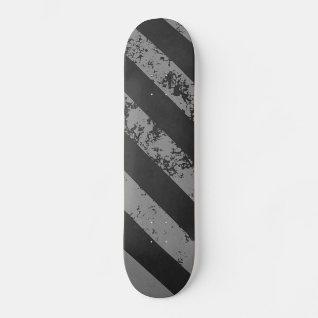 Risse Streifen schwarz / grau Skateboard (Vorderseite)