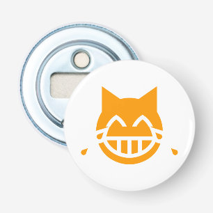 Risse von Freude Emoji Katze Flaschenöffner