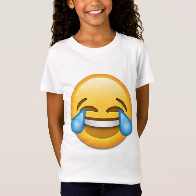 Risse von Freude emoji lustig T-Shirt (Vorderseite)