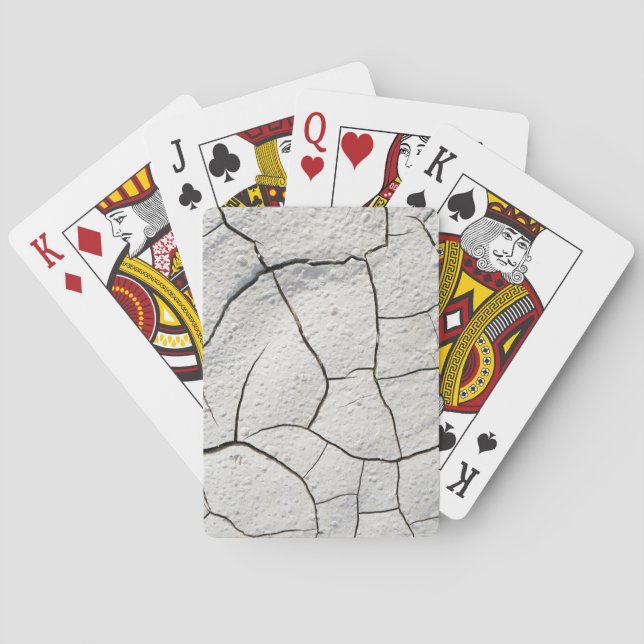 Rissige Erdtextur Spielkarten (Rückseite)