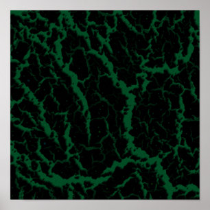 Rissige Weltraumlava - Wald Poster
