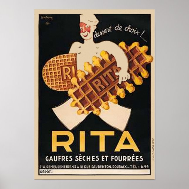 Rita Biscuits Vintage Ad Poster (Vorne)