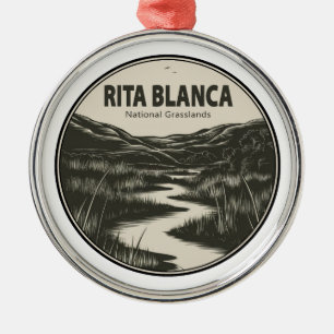 Rita Blanca National Grasslands Stream Ornament Aus Metall