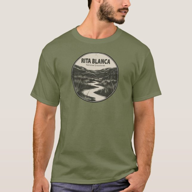 Rita Blanca National Grasslands Stream T-Shirt (Vorderseite)