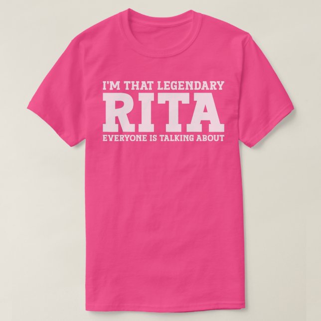 Rita Persönlicher Name Girl Funny Rita T-Shirt (Design vorne)