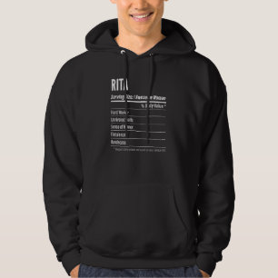Rita serviert Nahrungsaufzeichnungskalorien der Gr Hoodie