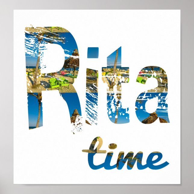 Rita Time Beach Poster (Vorne)