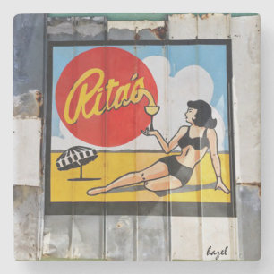 Rita. Unsinnigkeits-Strand, South Steinuntersetzer