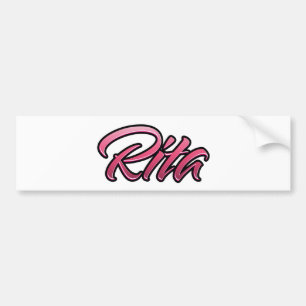 Rita verblasst pink Aufkleber Sticker Autoaufkleber