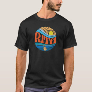 Rita Vintag Sunset Rita Gefärbte Krawatte T-Shirt