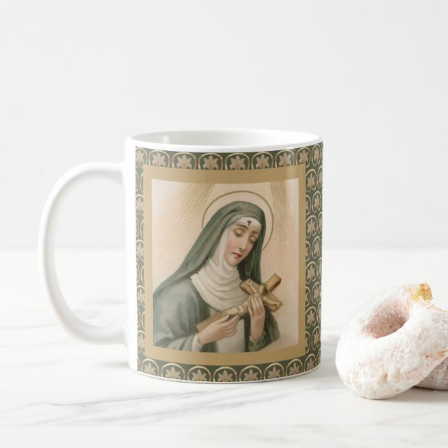Rita von Cascia (M 015) Kaffeetasse (Mit Donut)