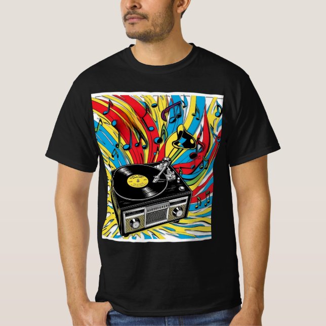 Ritmo Retro – Tocadiscos de los 80 T-Shirt (Vorderseite)