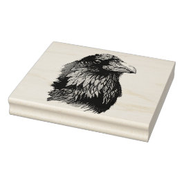 Ritratto di corvo gummistempel