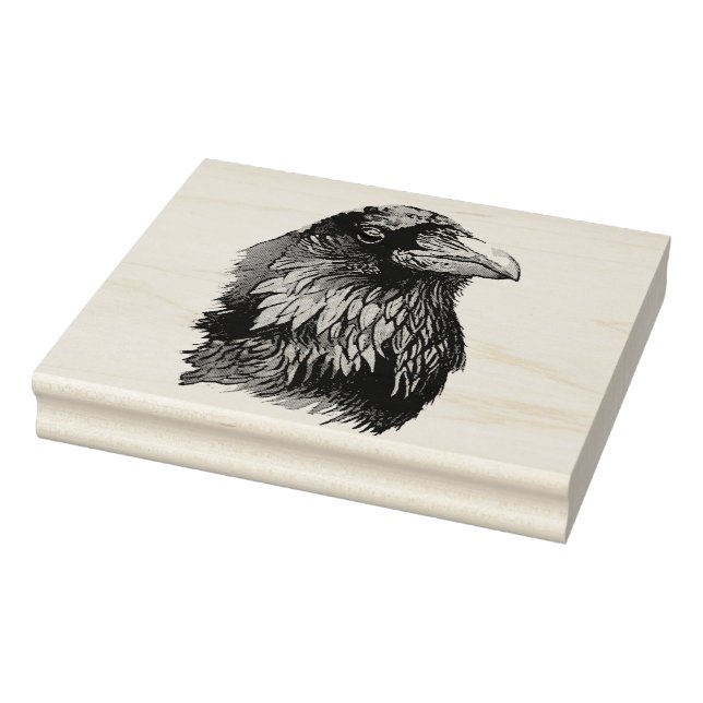 Ritratto di corvo gummistempel (Stempel)