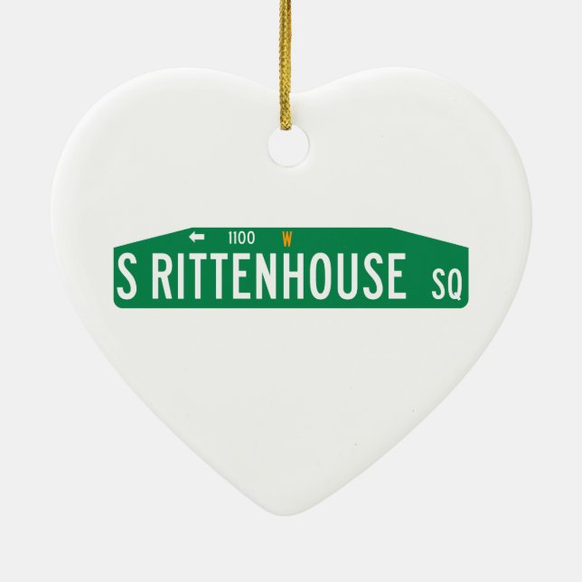 Rittenhouse Quadrat, Philadelphia, Keramik Ornament (Hinten)