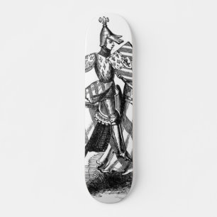 Ritter auf einem Pferd Skateboard