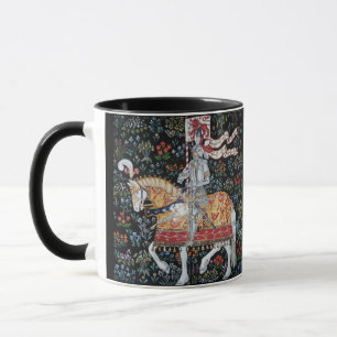 Ritter auf Horseback Tasse Tile Montecute Tapestes
