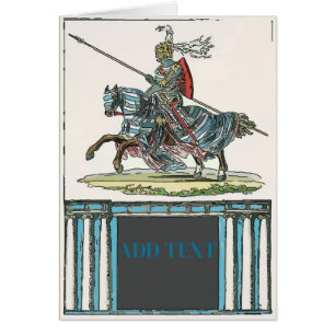 Ritter auf Pferd