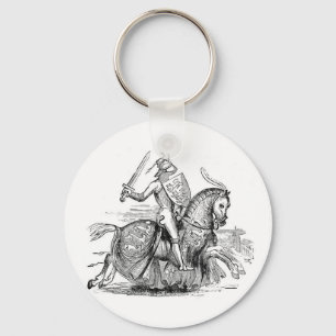 Ritter auf Pferd Schlüsselanhänger