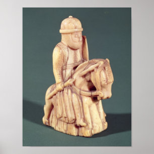 Ritter aus dem Schach-Set Poster