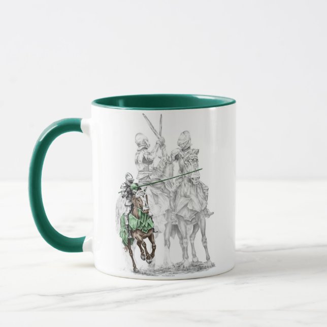 Ritter aus der mittelalterlichen Renaissance Tasse (Links)