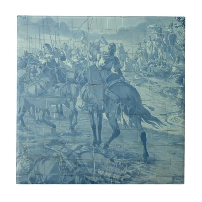 Ritter Azulejo Fliese (Vorderseite)
