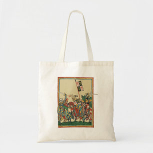 Ritter Charging, Codex Manesse aus dem 14. Jahrhun Tragetasche