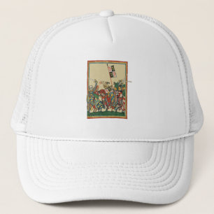 Ritter Charging, Codex Manesse aus dem 14. Jahrhun Truckerkappe