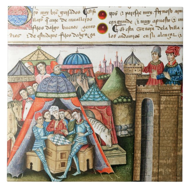 Ritter Cifar beobachtet das feindliche Lager beim  Fliese (Vorderseite)