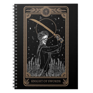 Ritter der Schwerter Tarot Mystischer Astrologie Notizblock