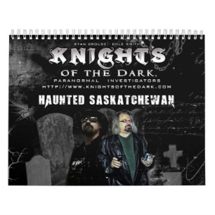 RITTER des DUNKLEN Spuk Saskatchewan-Kalenders Kalender