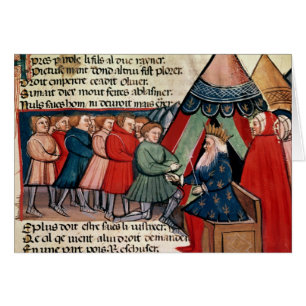 Ritter, die ihre Ergebenheit versprechen