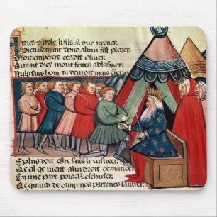 Ritter, die ihre Ergebenheit versprechen Mousepad