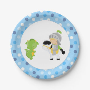 Ritter-Drache-Papier-Teller Pappteller