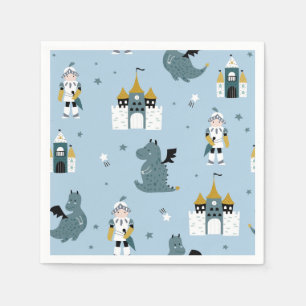 Ritter & Drachen   Märchenhafte Geburtstagsfeier Serviette
