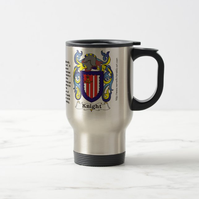 Ritter-Familien-Wappen Reise-Tasse Reisebecher (Rechts)