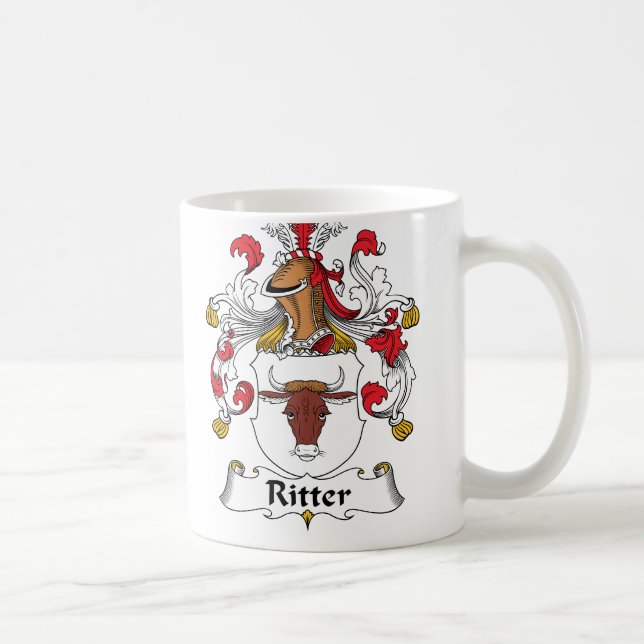 Ritter Familienwappen Kaffeetasse (Rechts)