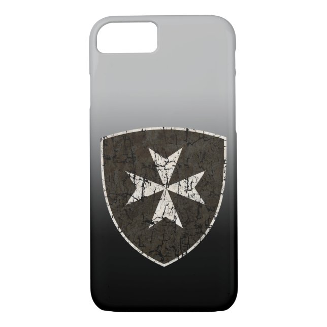 Ritter Hospitaller Kreuz, beunruhigt Case-Mate iPhone Hülle (Rückseite)