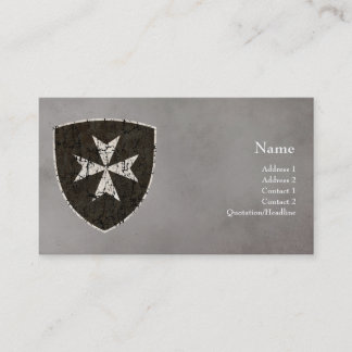 Ritter Hospitaller Kreuz, beunruhigt Visitenkarte