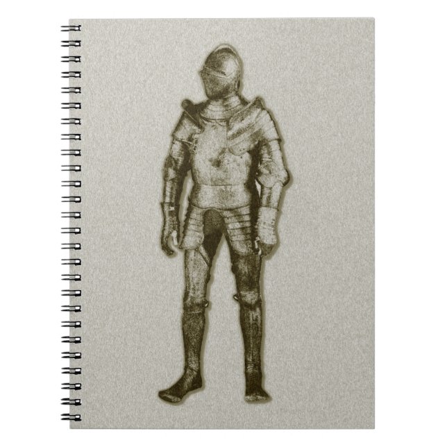 Ritter im Shining Armor-Notebook Notizblock (Vorderseite)