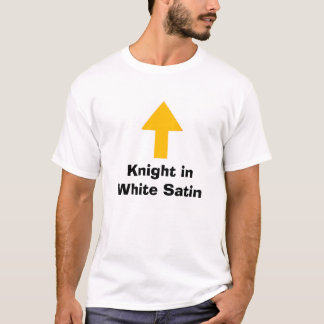 Ritter im weißen Satin T-Shirt