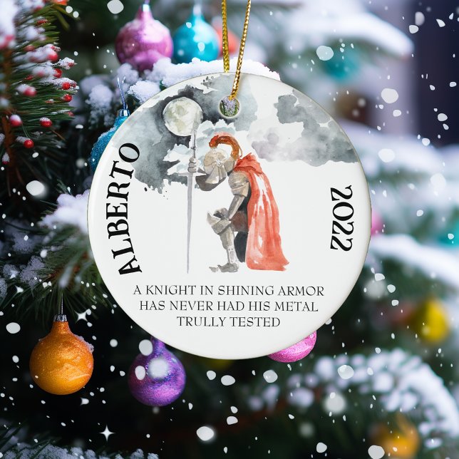 Ritter in leuchtender Rüstung Sprichwort HEMA Keramik Ornament (Von Creator hochgeladen)